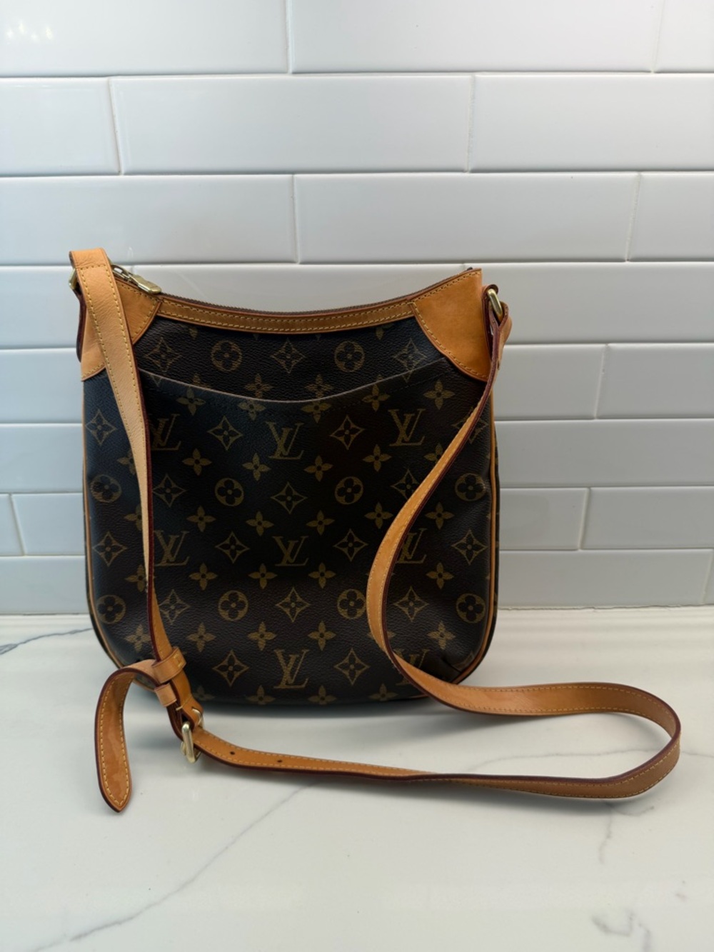 Louis Vuitton Brown Monogram Crossbody Pouchette